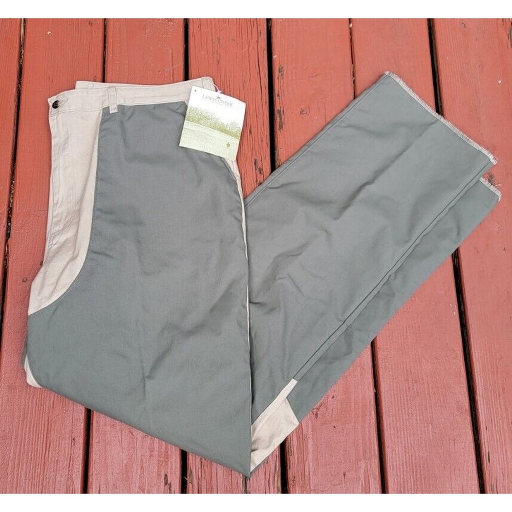 Lewis Creek Mens Brush Pants Heavy Duty Cordura Double Knee Pants Size 42 Sage